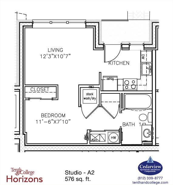 Interior Photo - Tenth & College Horizons Apartments