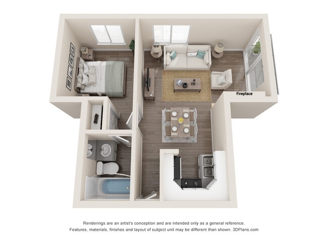 Floorplan - Playa Pacifica Apartments