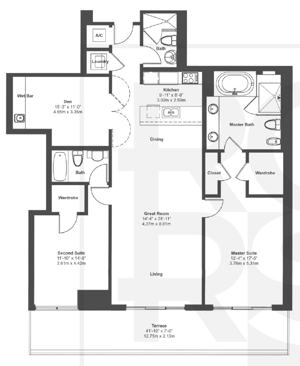 2BR/3BA - Beach Club One