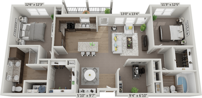 Floorplan - Sage Highland Creek 55+ Active Adult