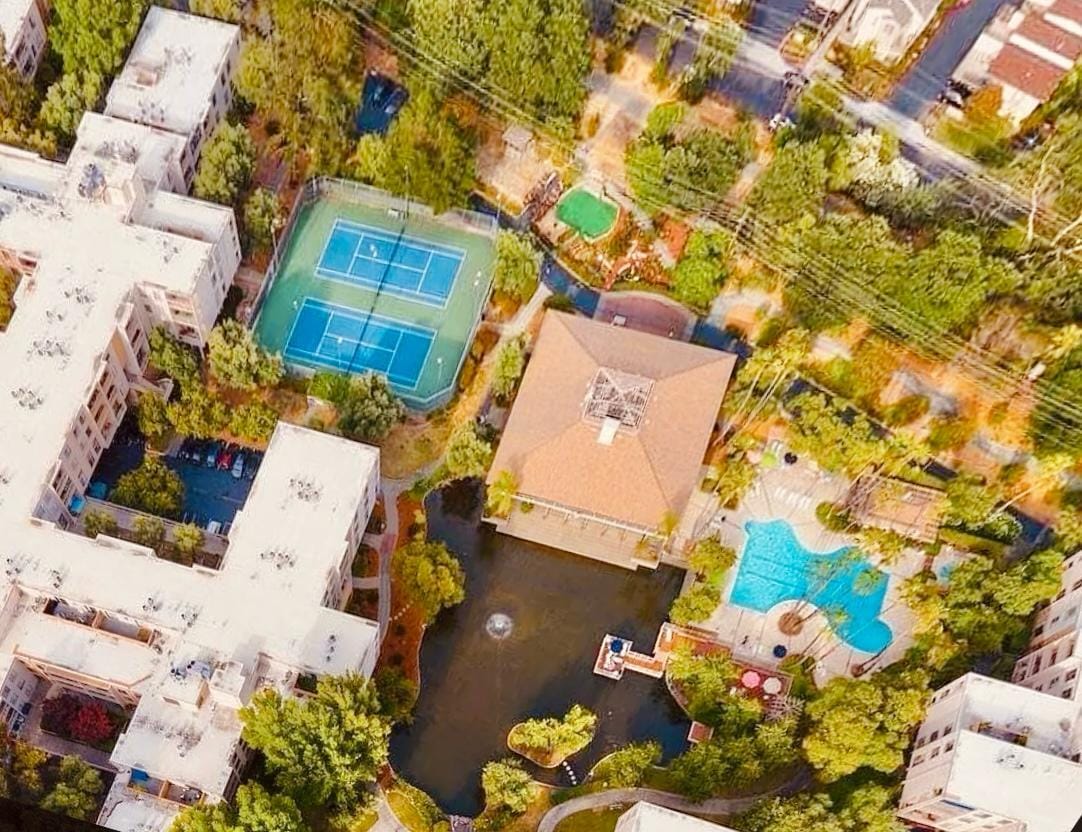 skyview main pool and tennis court - 350 N Civic Dr