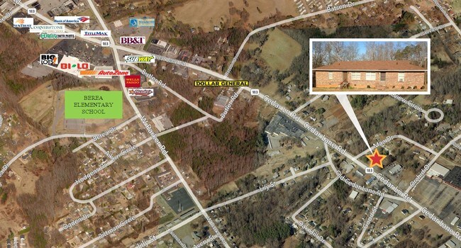 Aerial Photo - Mae Dr @ Cedar Lane Road