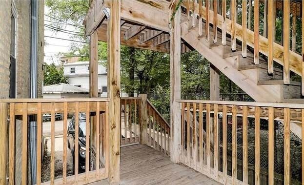 Deck with view of parking - 5880 N Ridge Ave