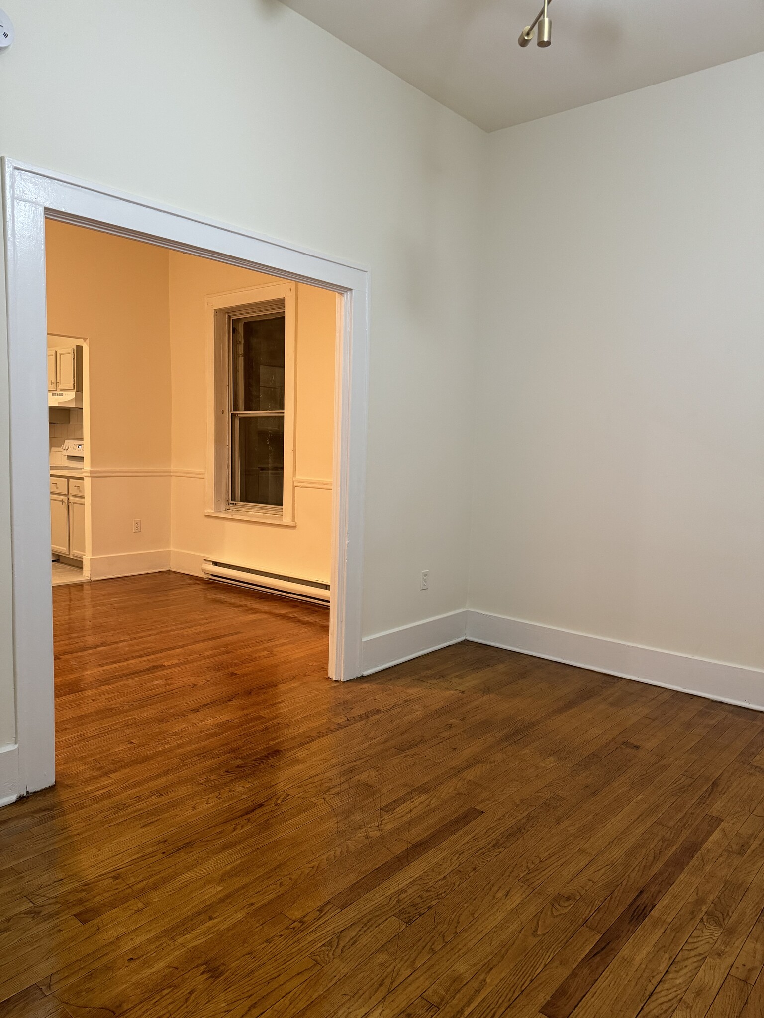 Gleaming hardwood throughout the living area - 118 Philip St