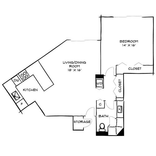 Floorplan - Flamingo South Beach