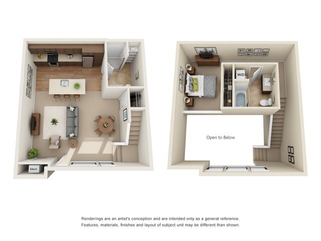 1 Bed 1.5 Bath - Park 19