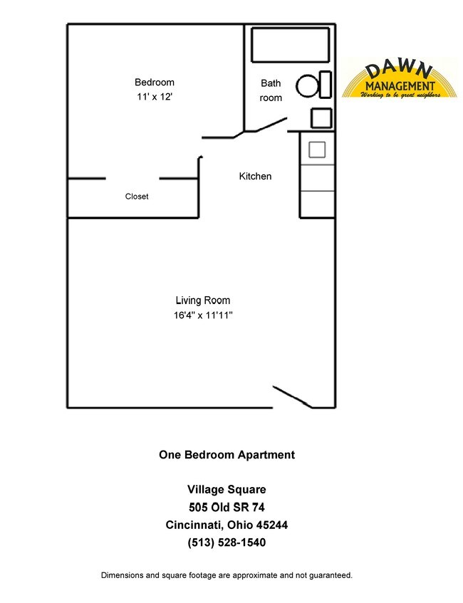 1BR/1BA - Village Square Apartments