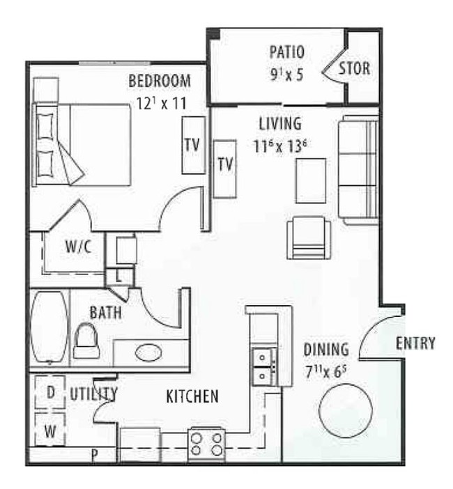 1 Bedroom - Seaside Landing Apartments