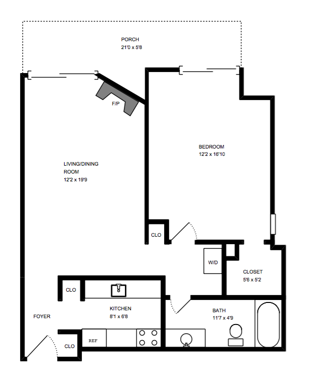 Floorplan - The Remington Apartments