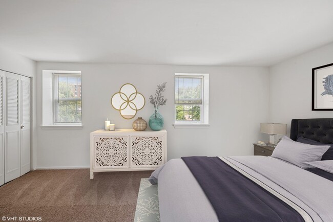 Spacious bedrooms flooded with natural light - Whetstone Apartments