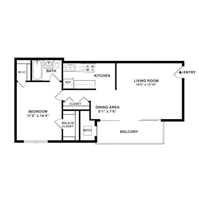 Floorplan - GrandView Apartments