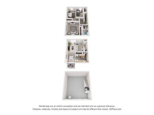 3 bedroom 1.5 bathroom - Townhome - Georgetown Apartments & Townhomes