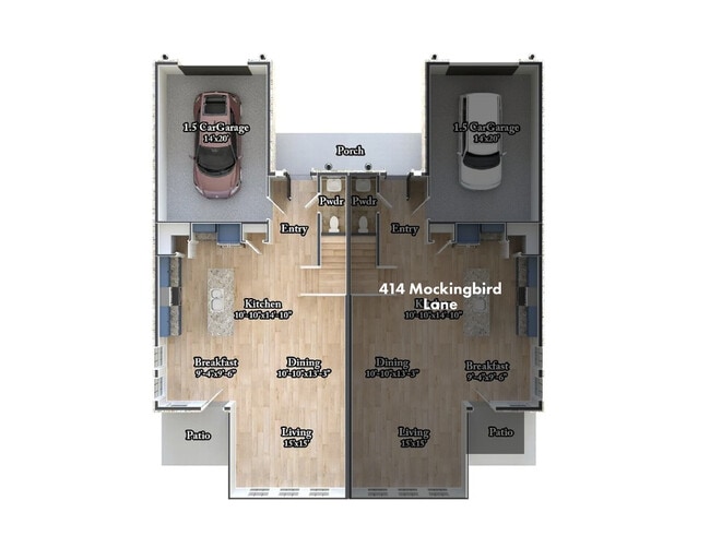 Floorplan - 412-414 Mockingbird Ln