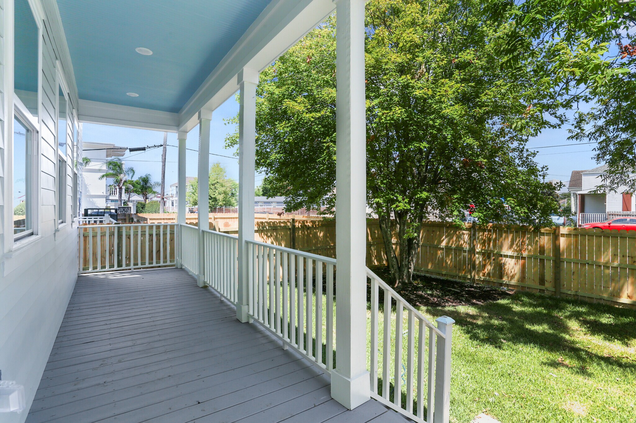 Covered back porch - 2533 Amelia St