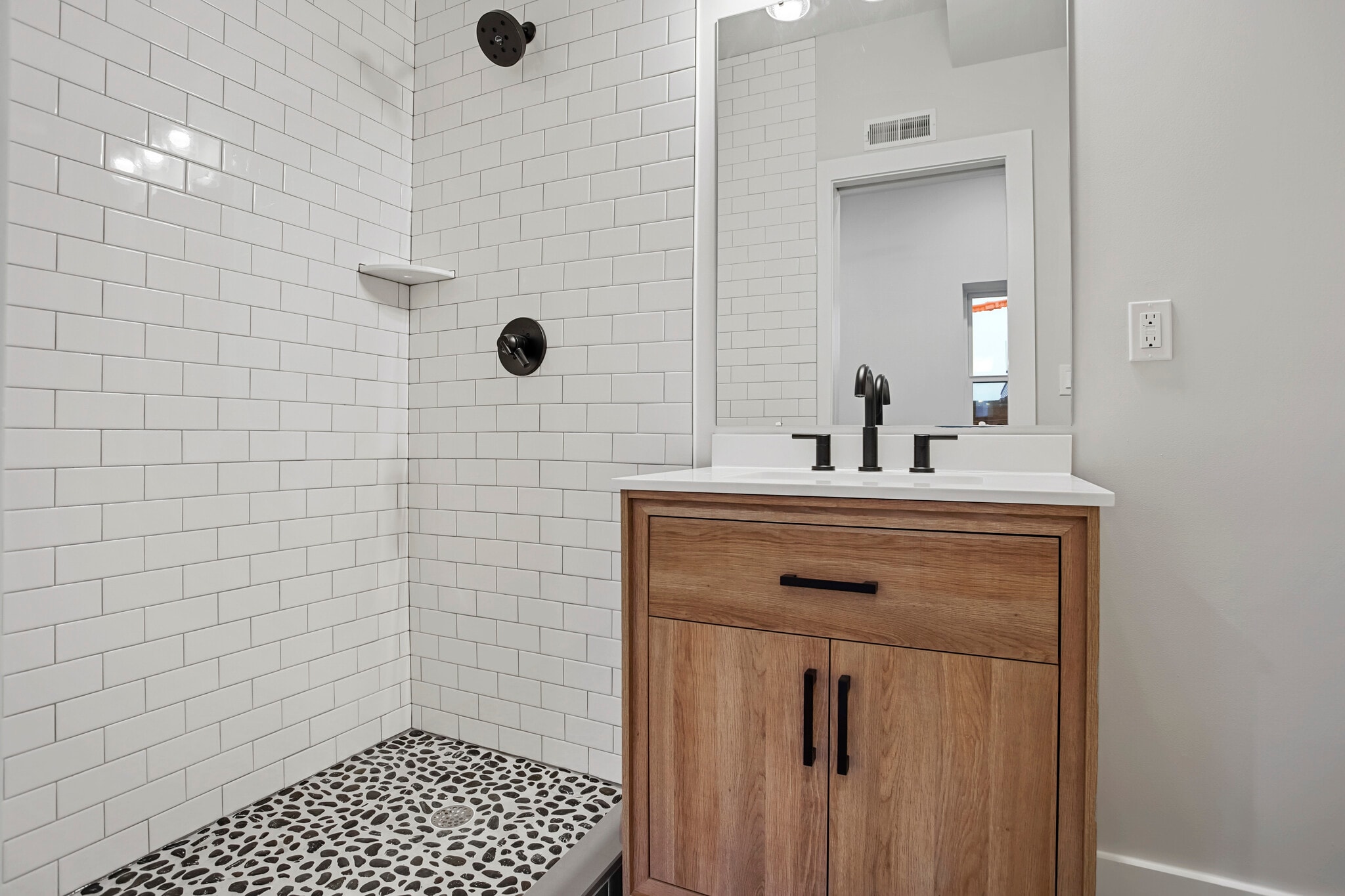 primary ensuite bath with shower - 1213 N 29th St