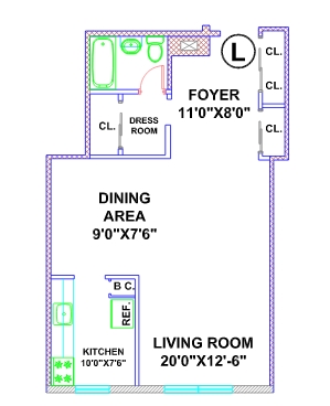 L style - Garden City Border Apartments