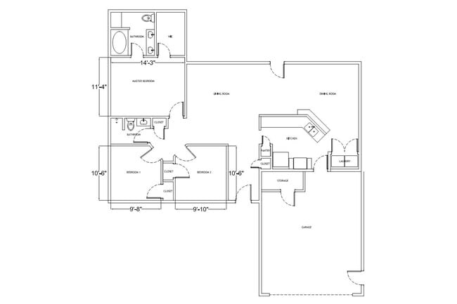 1450sqt feet home with open living and large fenced yard - 820 Laramie Ct