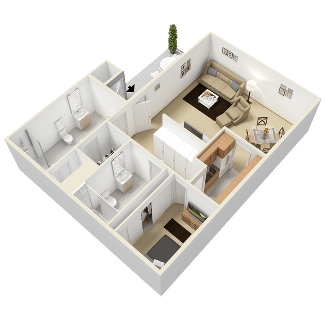 Floorplan - Norte Villas Apartments
