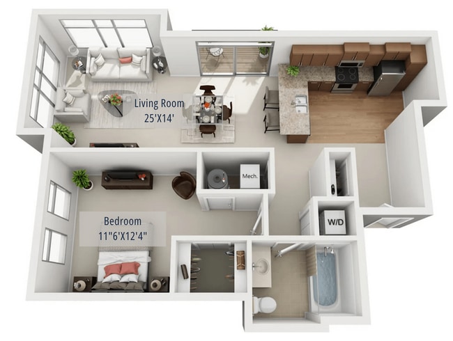 Floorplan - The Enclave Luxury Apartments