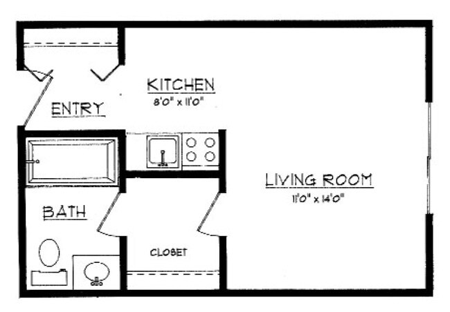 Studio - Randall Park Rentals
