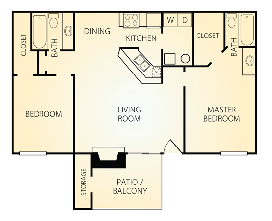 The Honeysuckle - Ashford Park Apartments & Townhomes