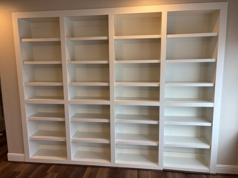 Built in Bookshelves - 3505 Cedar Prairie Dr