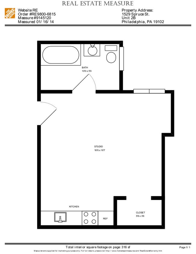 Floorplan - The Nash- 1529 Spruce St