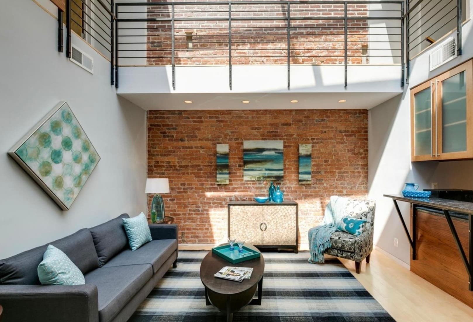 Living room staged - 1207 Lamont St NW