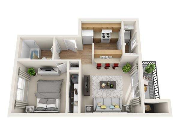 Floorplan - The Park at Cooper Point Apartments