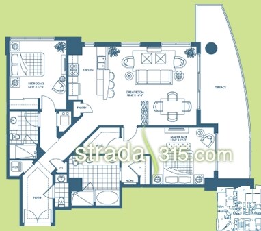 2BR/2.5BA - Strada 315