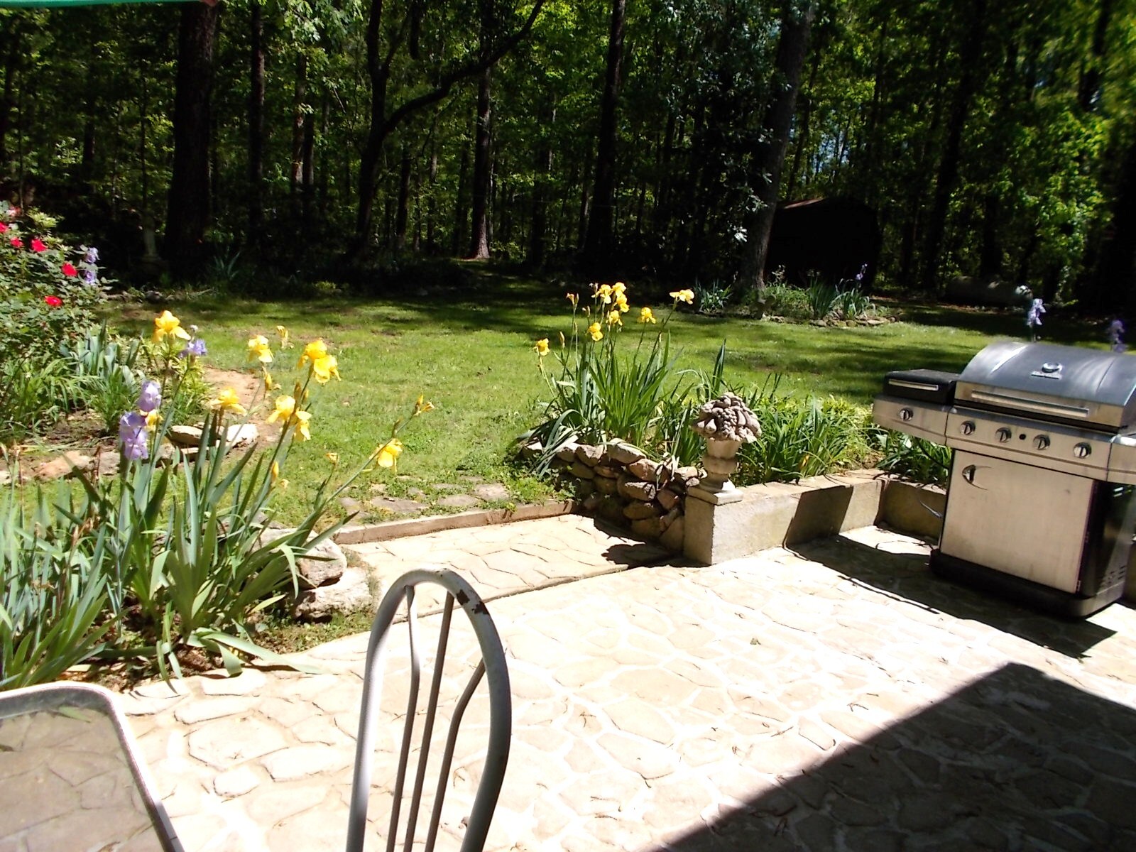 Patio with BBQ an Table - 2177 Kings Mountain Dr NE