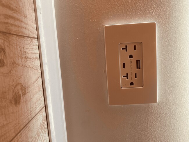 All the electric plugs are updated with usb and type C connection for all your devices - 1125 N 11th St