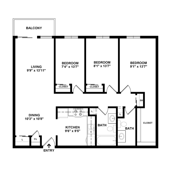 Floorplan - Pinnacle on Pleasant