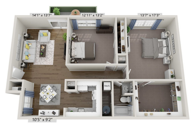 Floorplan - The Commons at Briarwood Park