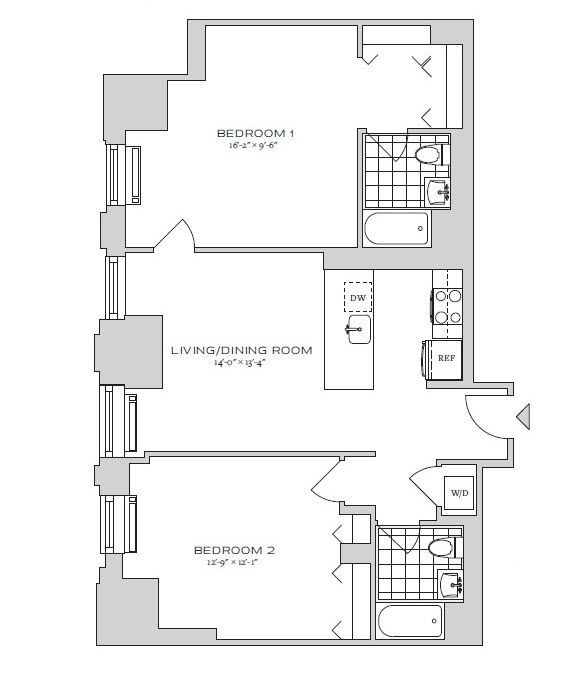 Floorplan - 70 Pine Apartments