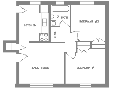 2BR/1BA - Hays Manor