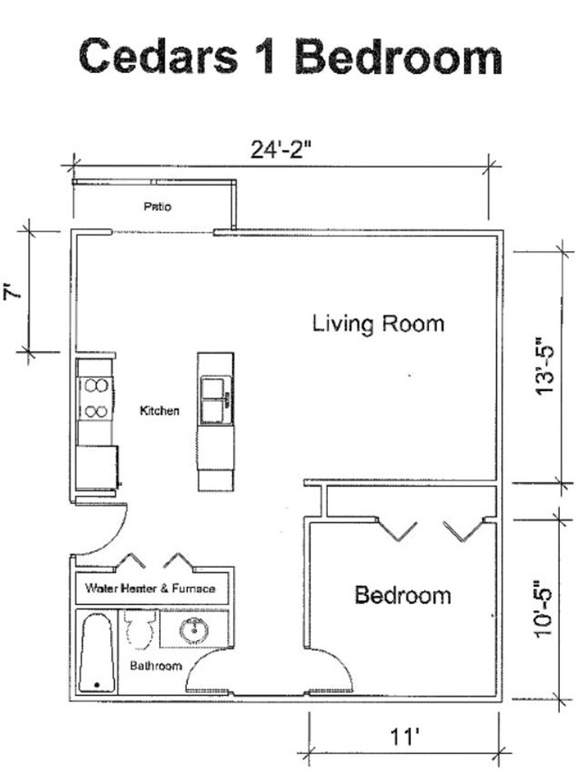 Floorplan - Cedars Apartments