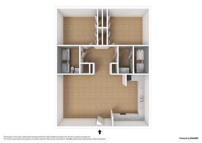 2x2 Floor Plan - Seminole Ridge Apartments
