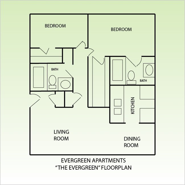 Floorplan - Evergreen Apartments