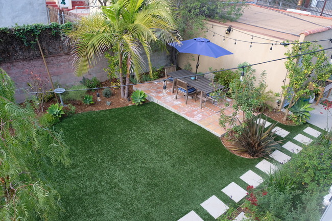 Rear yard Patio 1 overhead - 1417 Ellsmere Ave