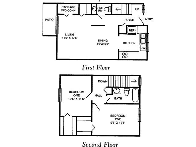 2BR/1.5BA - Parsonage Point Apartments