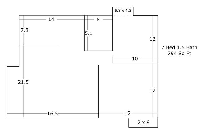 Floorplan - Riverbend Apartments