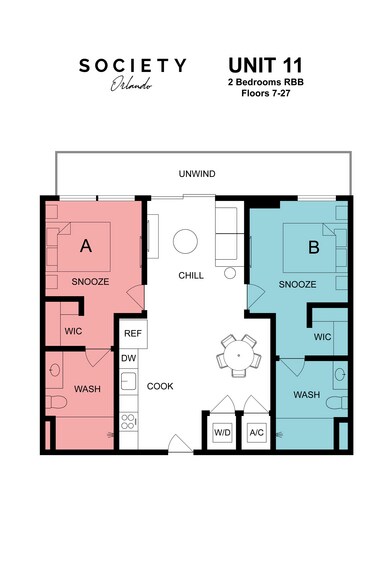 Unit 11_Floors 7-27_B9_RBB - Society Orlando