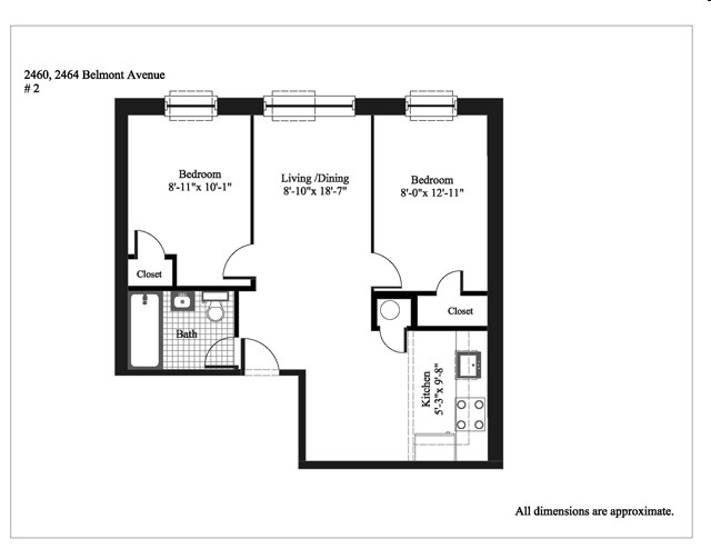 2BR/1BA - Little Italy/Fordham University Gardens
