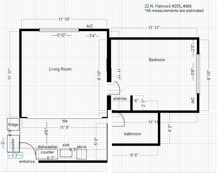 22 N. Hancock St, #305 Blueprint - 22 N Hancock St