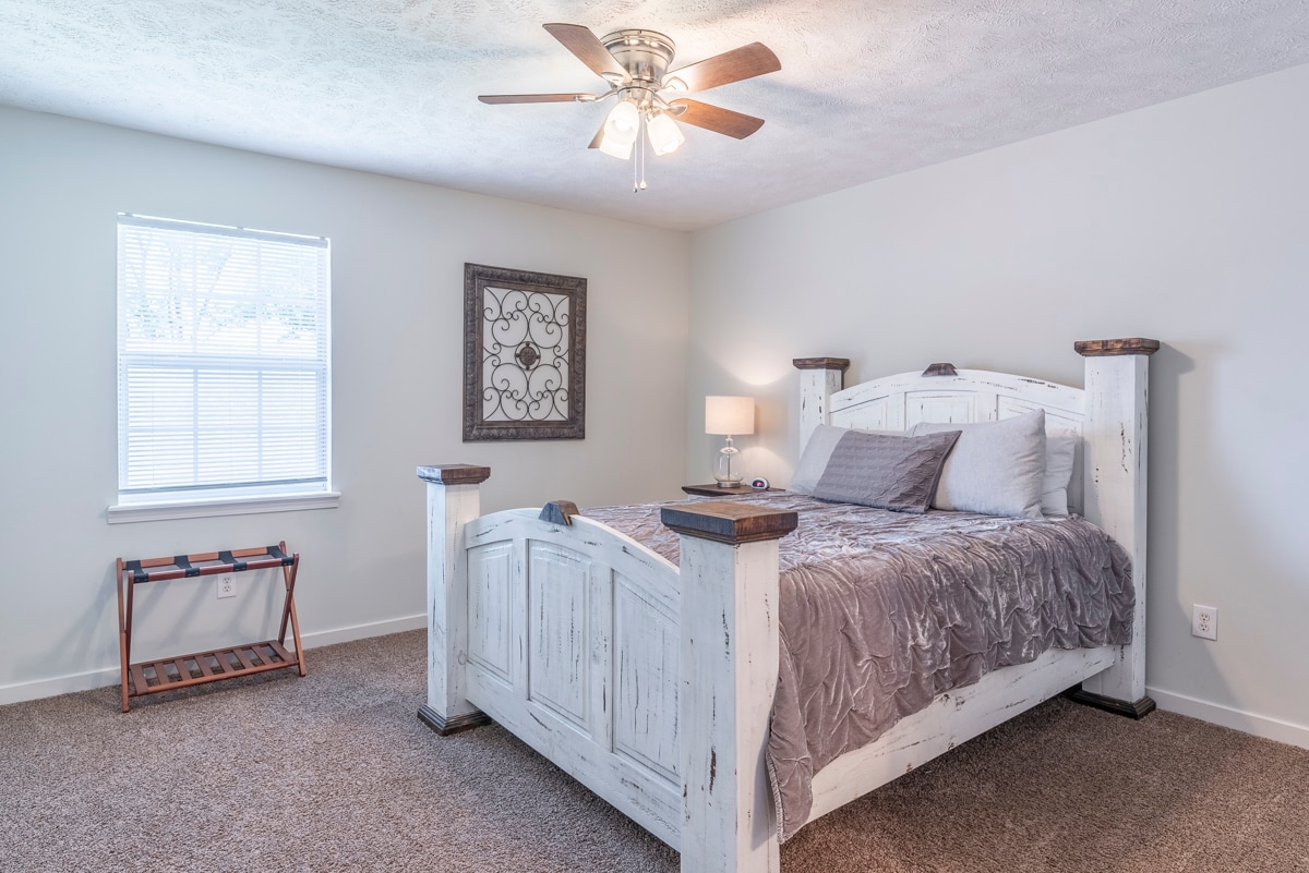 Fully Furnished Bedroom - Upstairs - 1255 Louisville St