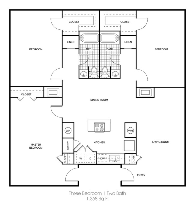 Three Bedroom - Radius Apartments