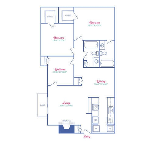 Floorplan - Sagamore Apartment Homes