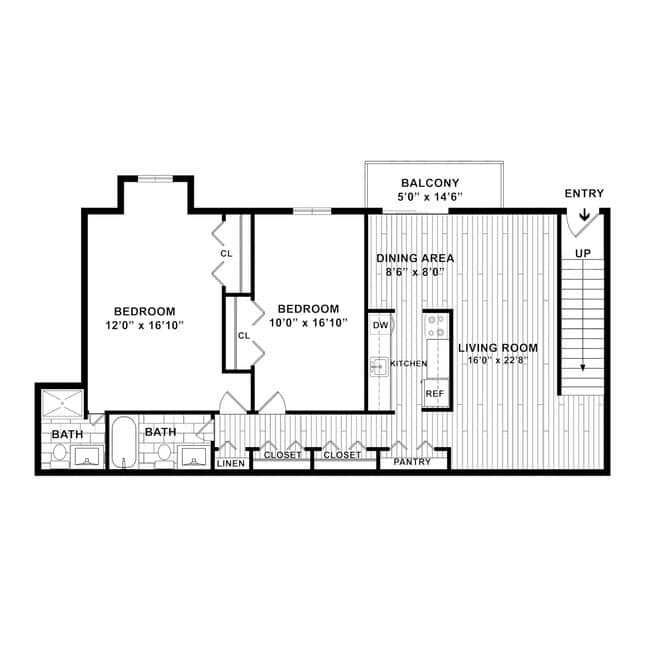 Floorplan - Woodgate Apartments