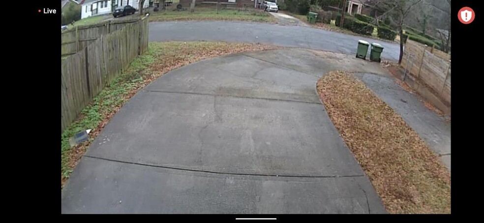 Back driveway from security camera. - 389 E Rhinehill Rd SE